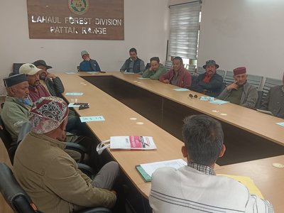 एक दिवसीय प्रशिक्षण शिविर-झालमा,लाहौल-स्पीति