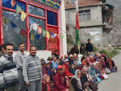 एक दिवसीय प्रशिक्षण शिविर- कोलंग,लाहौल-स्पीति